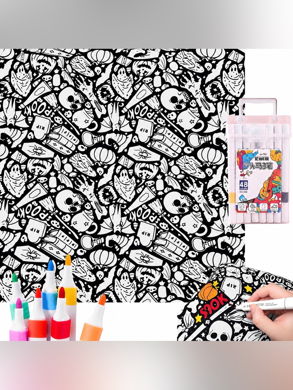 Coloring Blanket with Markers Color Your Own Blankets Blanket Home Decor DIY